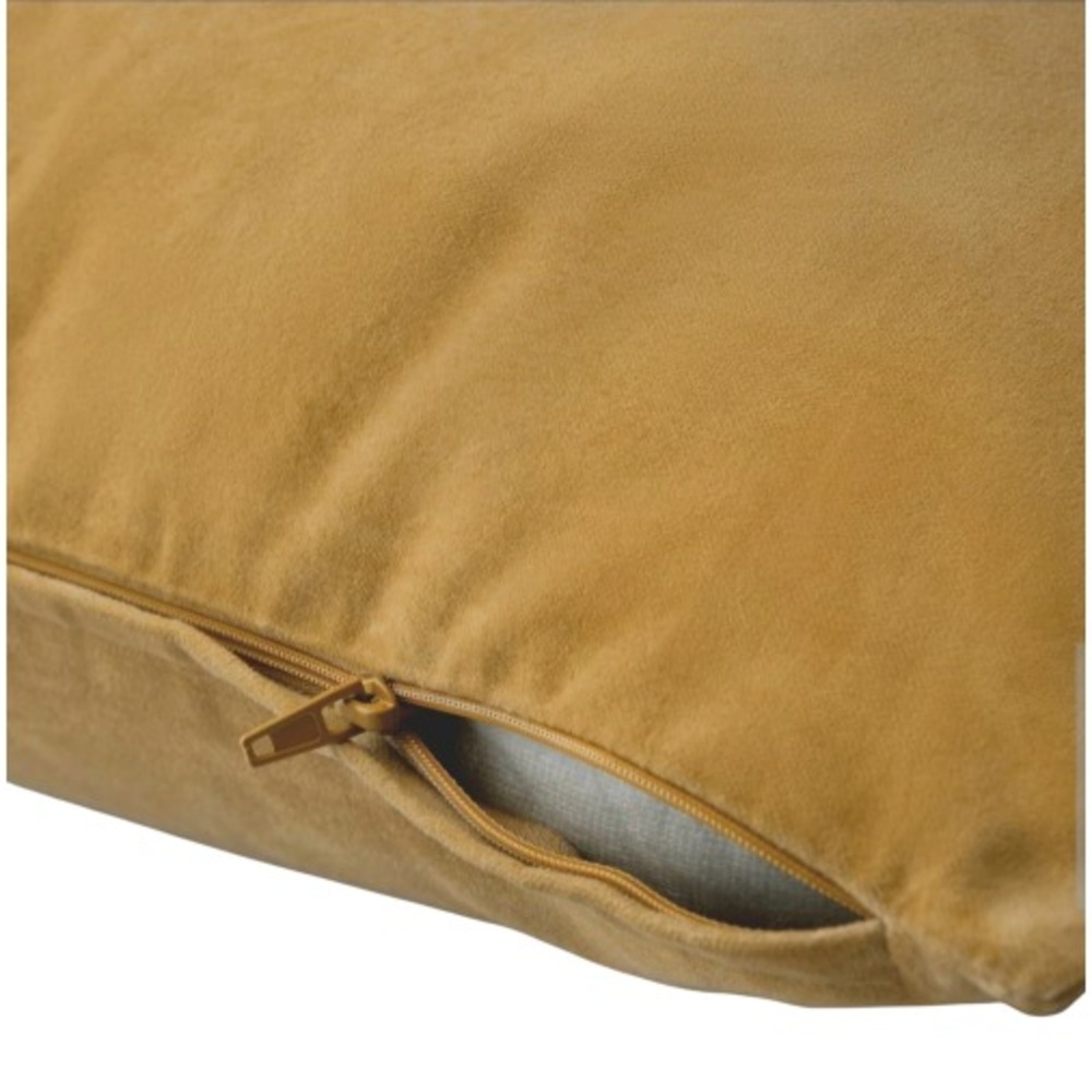 IKEA Sanela Cushion Cover Light Brown 20x20" Set of 2 Velvet‎ Covers - Picture 4 of 8